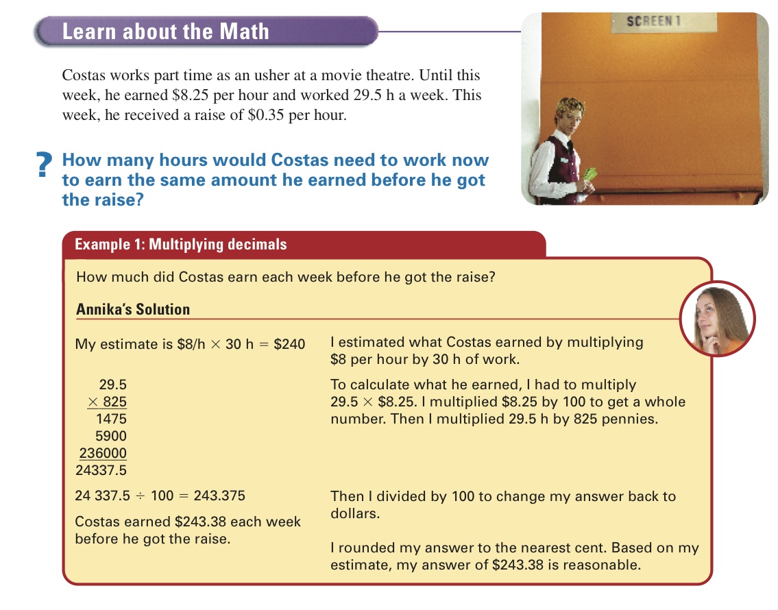 lesson 2.2-multiplying and dividing decimals-example – mr. wass's